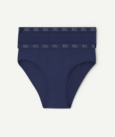 Meisje Nouvelle Arbo   C - SET OF TWO NAVY ORGANIC COTTON SKIN CARE KNICKERS