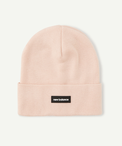 Sportswear Tao Categories - PINK ACRYLIC BEANIE WITH CUFF AND LOGO