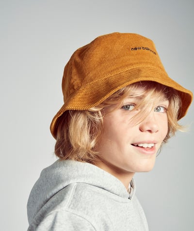 Boy Nouvelle Arbo   C - TAN CORDUROY BUCKET HAT
