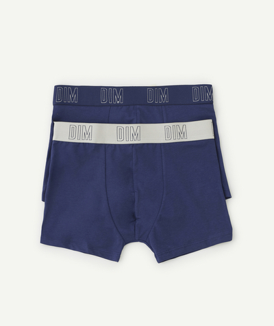 Teen boy Nouvelle Arbo   C - PACK OF 2 PAIRS OF BOYS' NAVY BLUE SKIN CARE BOXER SHORTS