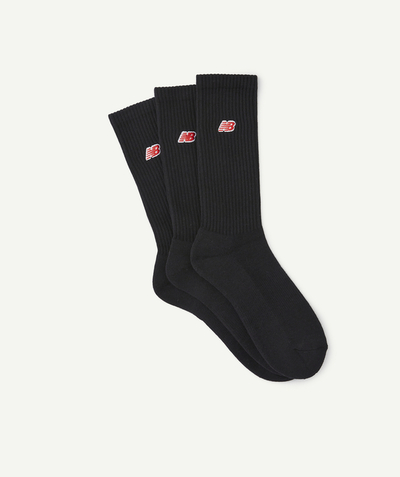 New collection Tao Categories - PACK OF 3 PAIRS OF BLACK COTTON SOCKS