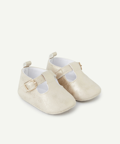 Christmas store Tao Categories - THE PAIR OF GOLDEN GLITTER BABY GIRL BOOTIES