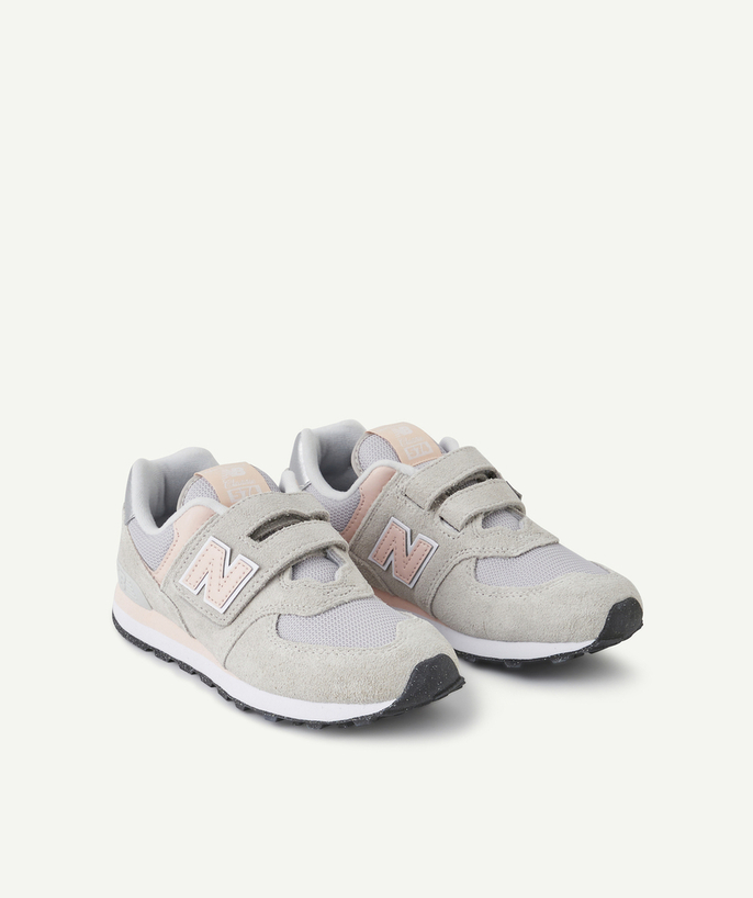 NEW BALANCE ® Tao Categories - PINK AND GREY 574 SCRATCH SNEAKERS
