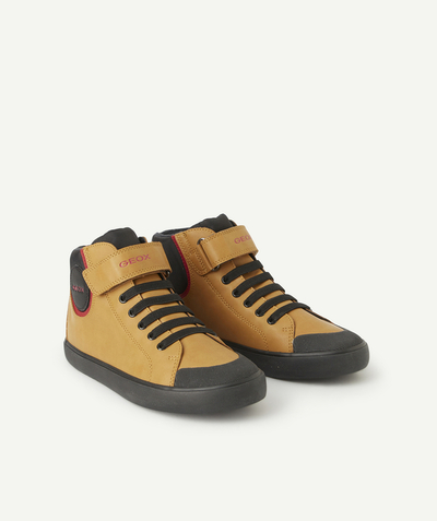 Sneakers Nouvelle Arbo   C - BOYS' GISLI TAN YELLOW HIGH-TOP TRAINERS