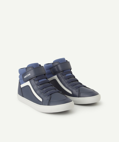 Trainers Nouvelle Arbo   C - BOYS' GISLI NAVY HIGH-TOP TRAINERS