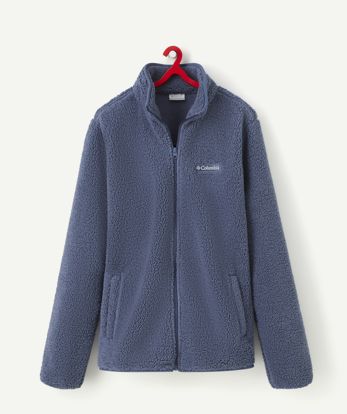 Trui, sweater, gilet Tao Categorieën - BLUE RUGGED RIDGE SHERPA ZIP-UP JACKET
