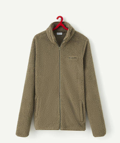 New collection Nouvelle Arbo   C - KHAKI RUGGED RIDGE SHERPA ZIP-UP JACKET