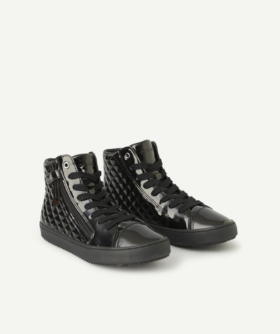 Shoes, booties Nouvelle Arbo   C - GIRLS' KALISPERA BLACK PATENT HIGH-TOP TRAINERS