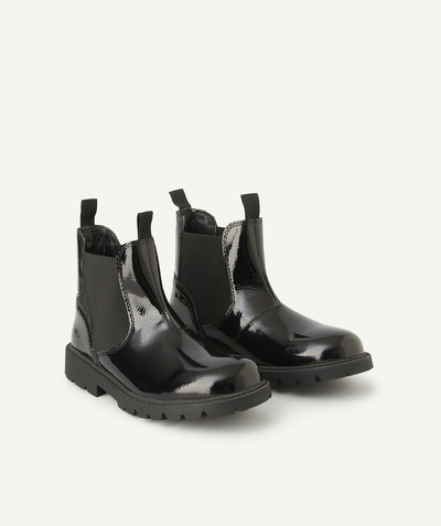 Laarzen Nouvelle Arbo   C - GIRLS' SHAYLAX PATENT LEATHER BOOTS
