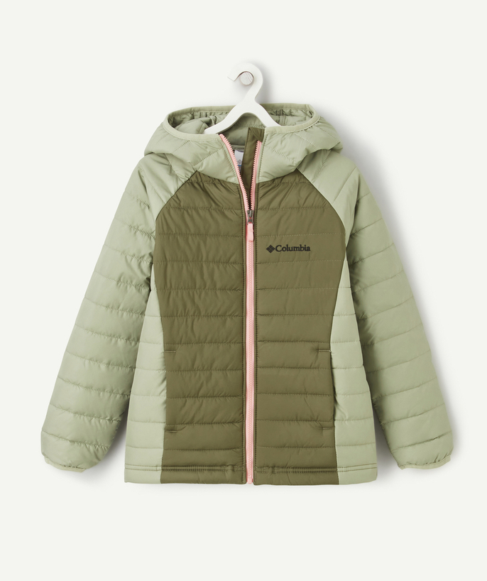 Coat - Padded jacket - Jacket Tao Categories - KHAKI POWDER LITE HOODED JACKET FOR GIRLS