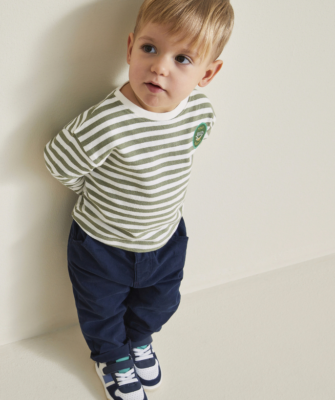 Special Occasion Collection Tao Categories - BABY BOY RELAX PANTS NAVY BLUE