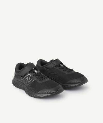 Shoes, booties Tao Categories - BOYS' BLACK TRAINERS WITH BLACK SOLE