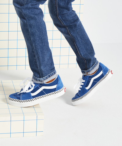 Sneakers Tao Categorieën - UY SK8-LOW BLUE AND CHECKERBOARD TRAINERS