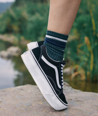 Schoenen, slofjes Nouvelle Arbo   C - BLACK AND WHITE OLD SKOOL TRAINERS FOR TEENS