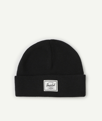 Acessories Nouvelle Arbo   C - ELMER SHALLOW BLACK TEEN KNITTED BEANIE