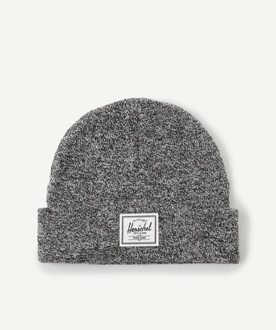 Acessories Nouvelle Arbo   C - SPECKLED DARK GREY ELMER SHALLOW KNITTED BEANIE FOR TEENS