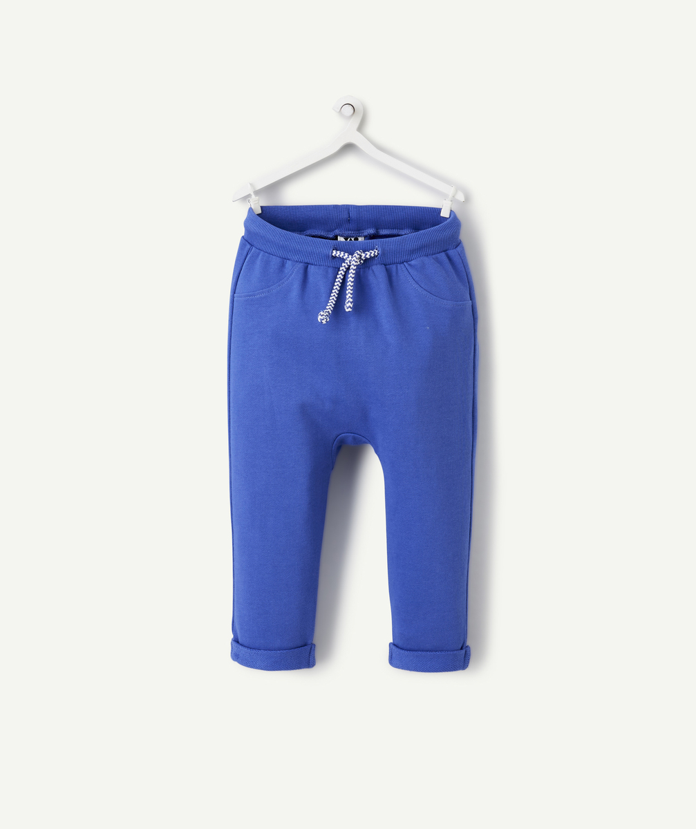 Jogging bébé garçon en coton bio bleu - 18 M