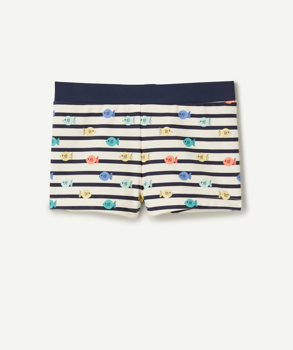 Boxer de bain bébé garçon en fibres recyclées avec imprimés - 18 M