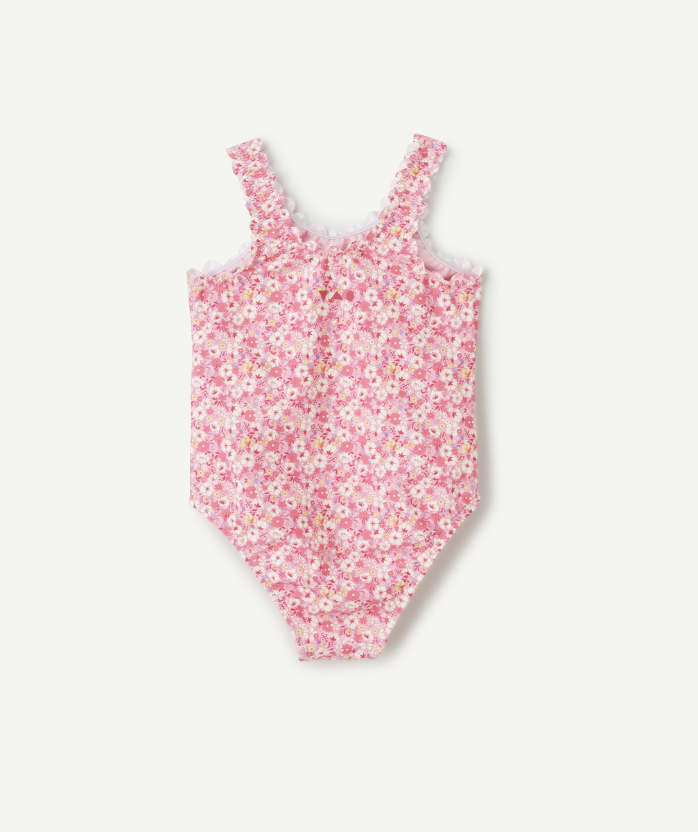 maillot de bain 1 pièce bébé fille en fibres recyclées avec imprimé fleuri - 12 m