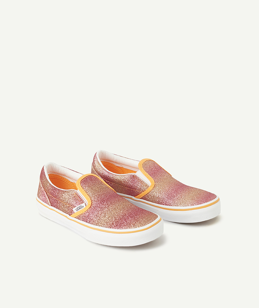 chaussures classic slip-on enfant à paillettes oranges - 29