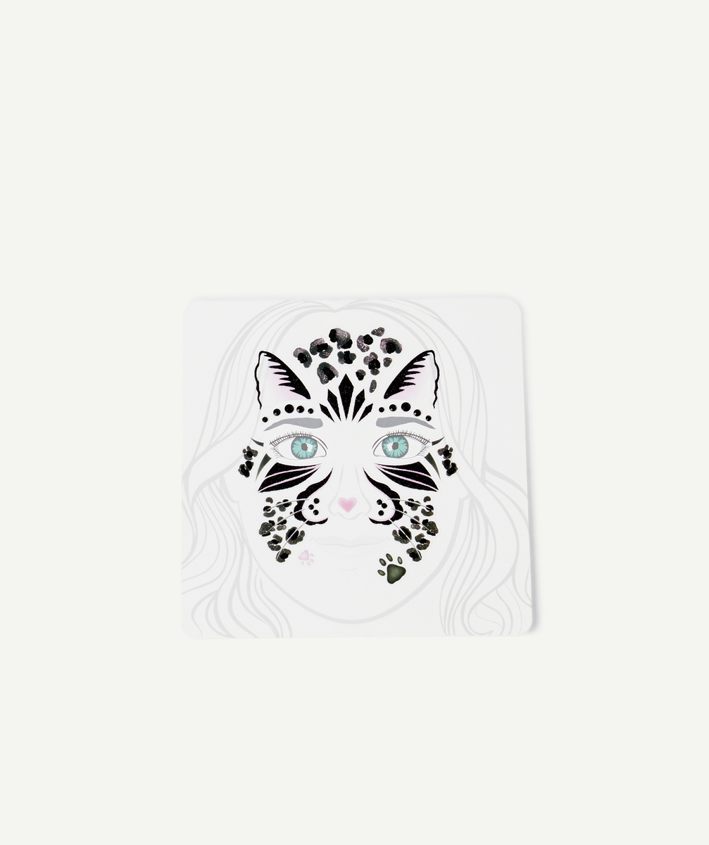 Autocollants pour le visage thème chat noir - TU