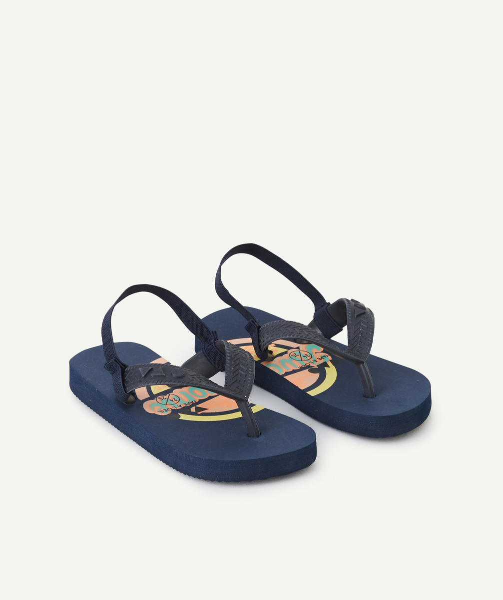 Tong garçon motif bleu et orange thème californie - 36-37