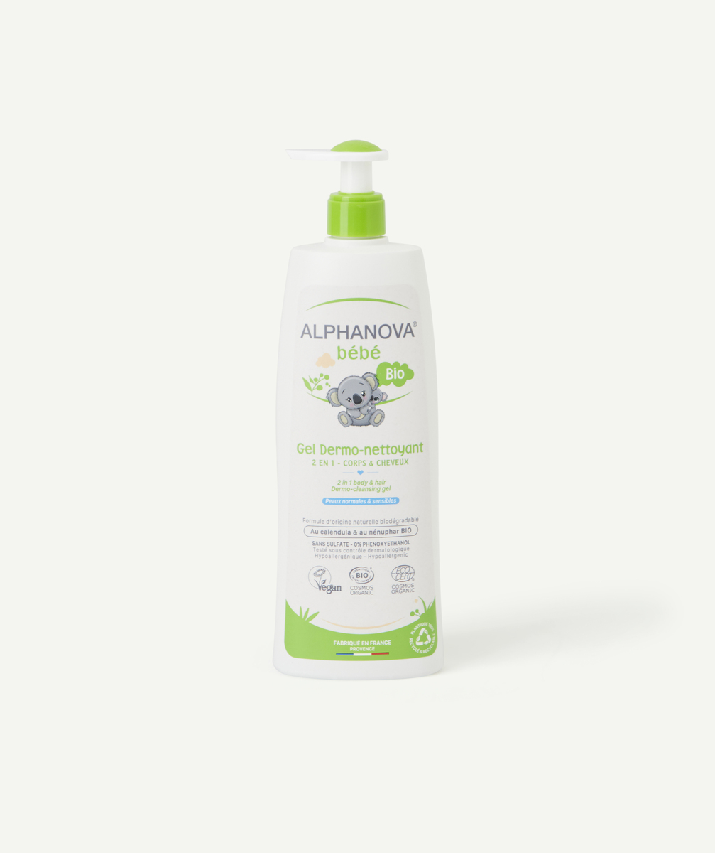 Gel dermo-nettoyant bébé cheveux et corps 500ml - TU