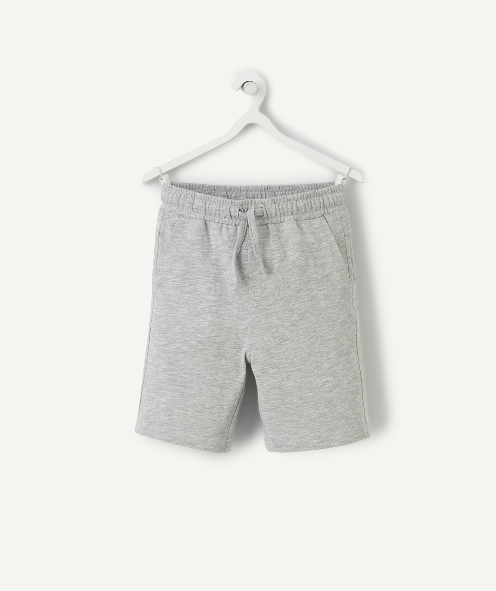 Bermuda garçon en coton bio gris - 12 A