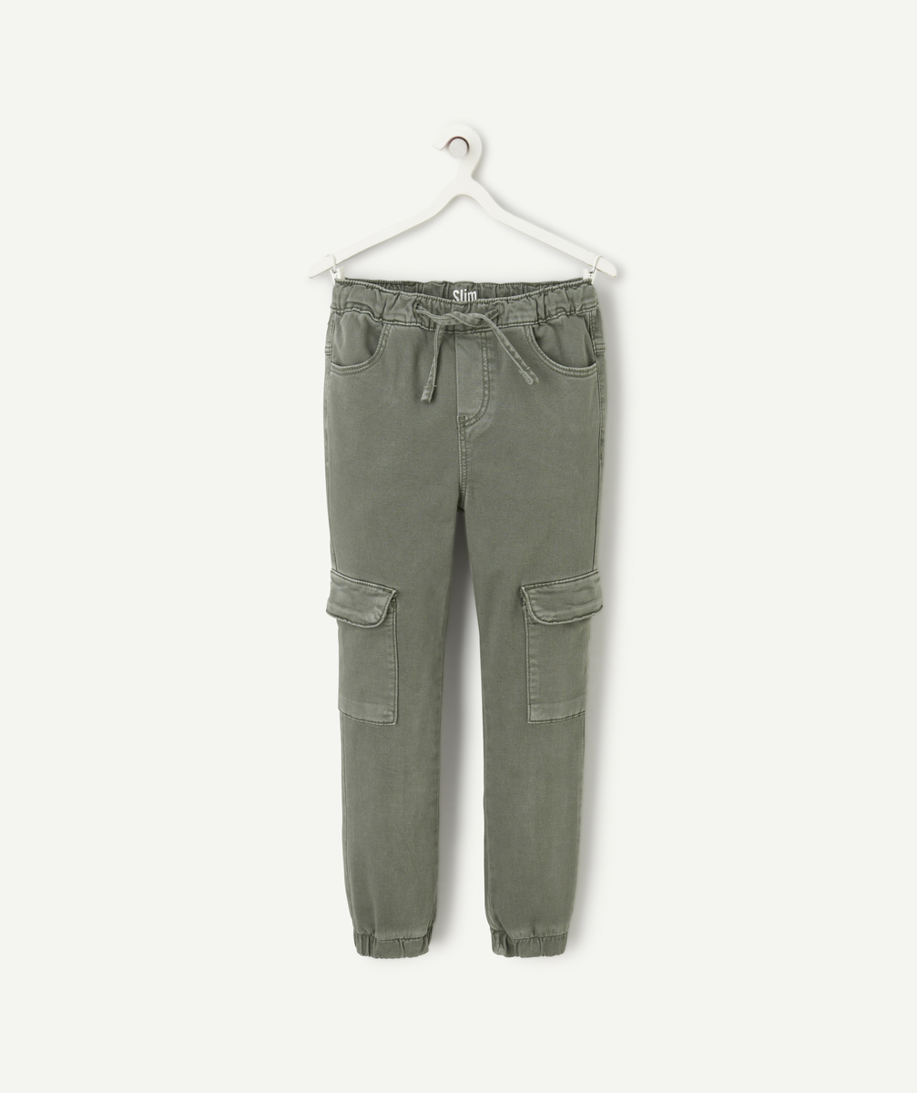 Pantalon garçon en viscose responsable avec poches cargo - 5 A