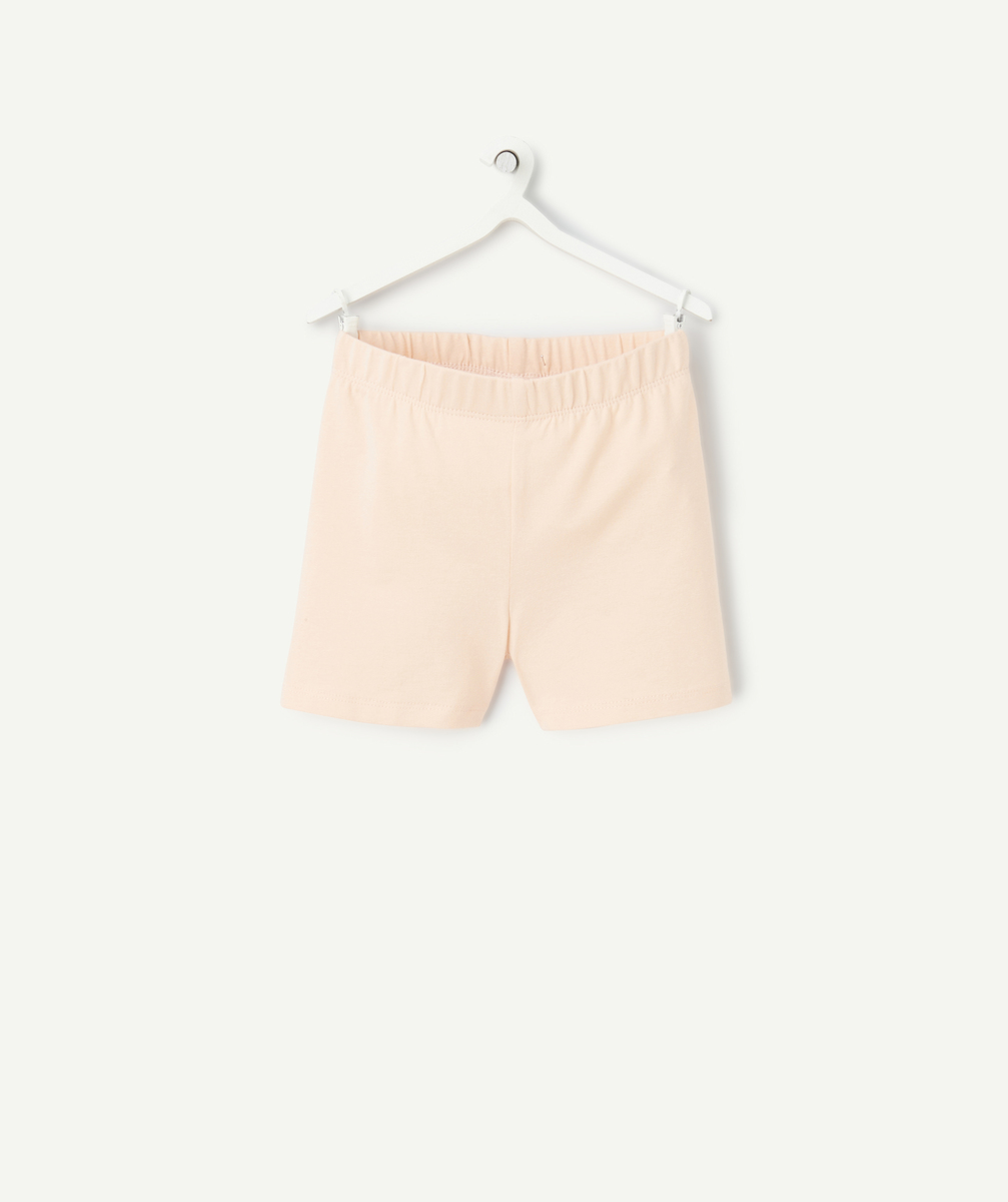 Short fille en coton bio orange - 9 A