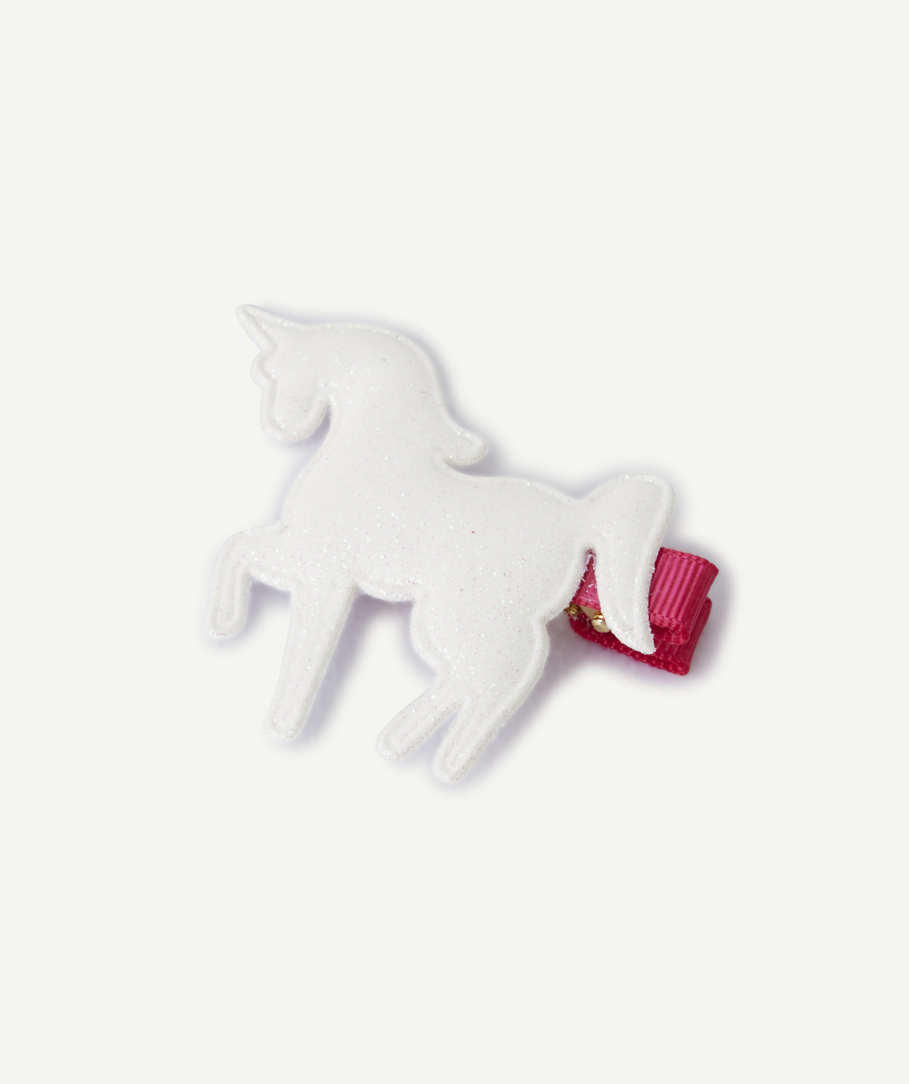Barrette pince fille licorne blanche - TU