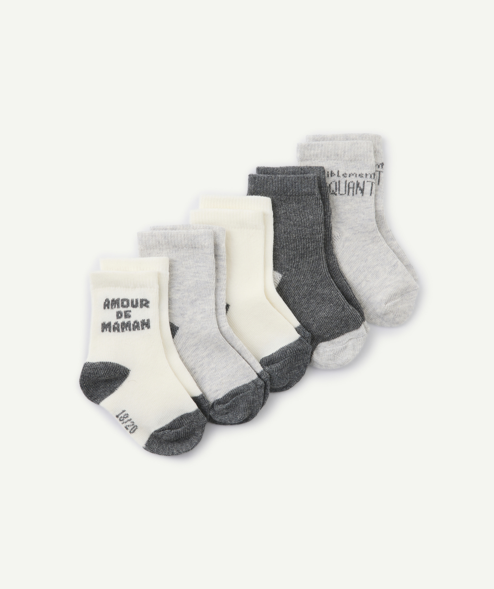 Lot de 5 chaussettes bébé garçon - 18-20