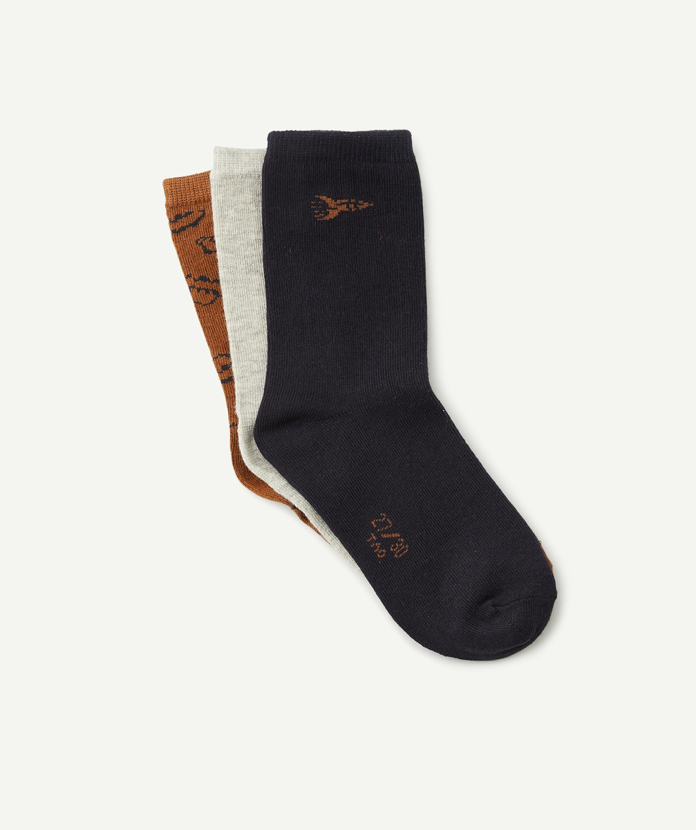 Le lot de 3 paires de chaussettes animation vaisseaux - 24-26