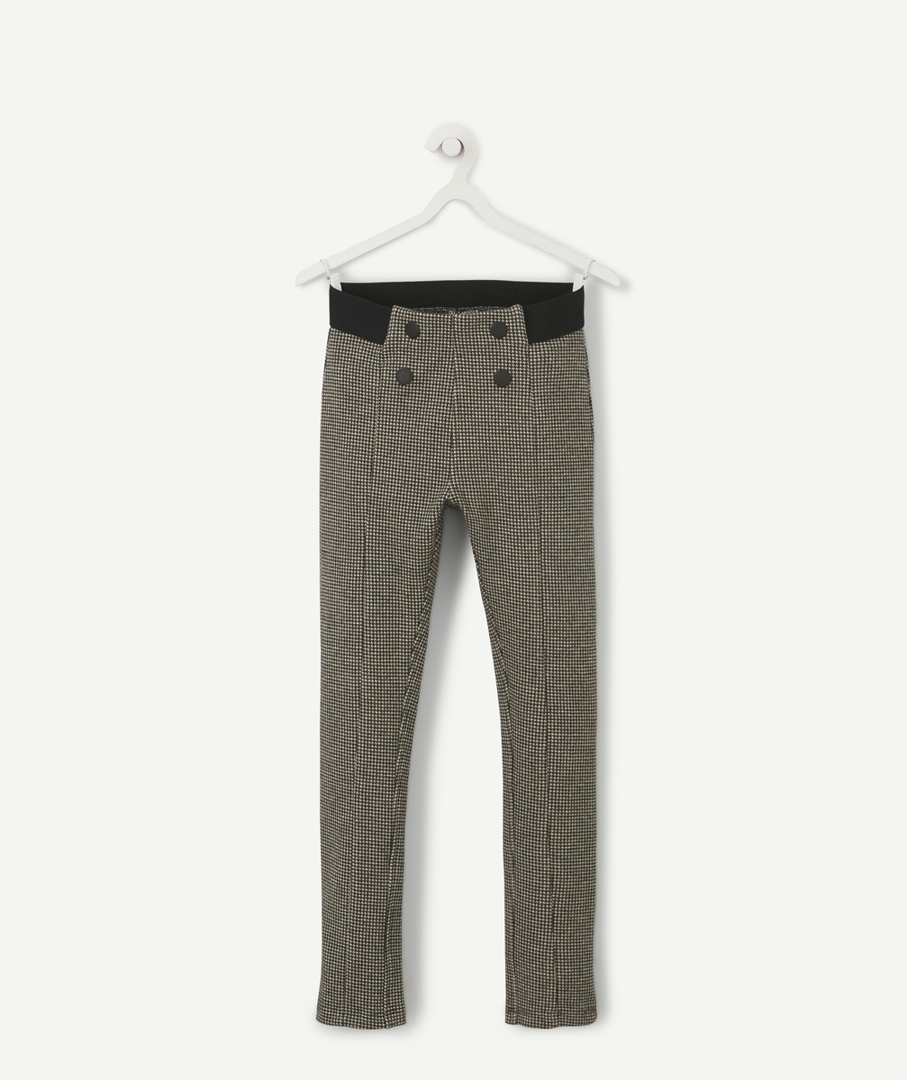 Pantalon tregging imprimé avec boutons fille - 8 A