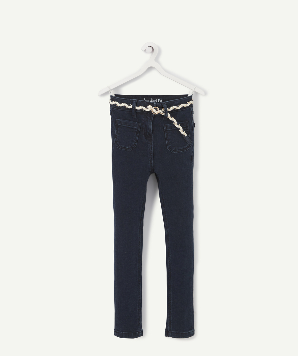 Lea le pantalon super skinny en denim brut less water fille - 7 A