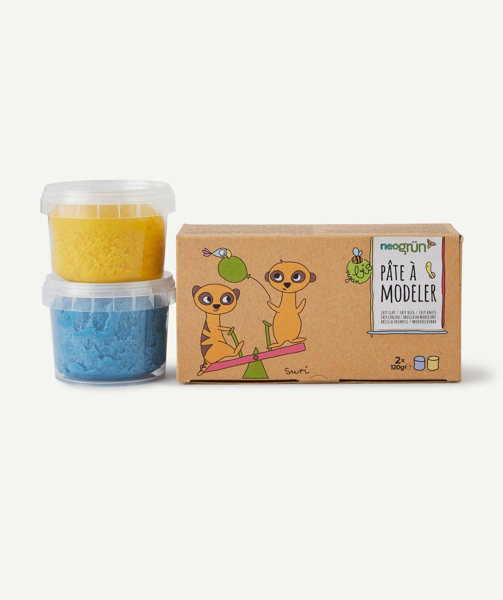 Pâte à modeler jaune et bleue enfant - TU
