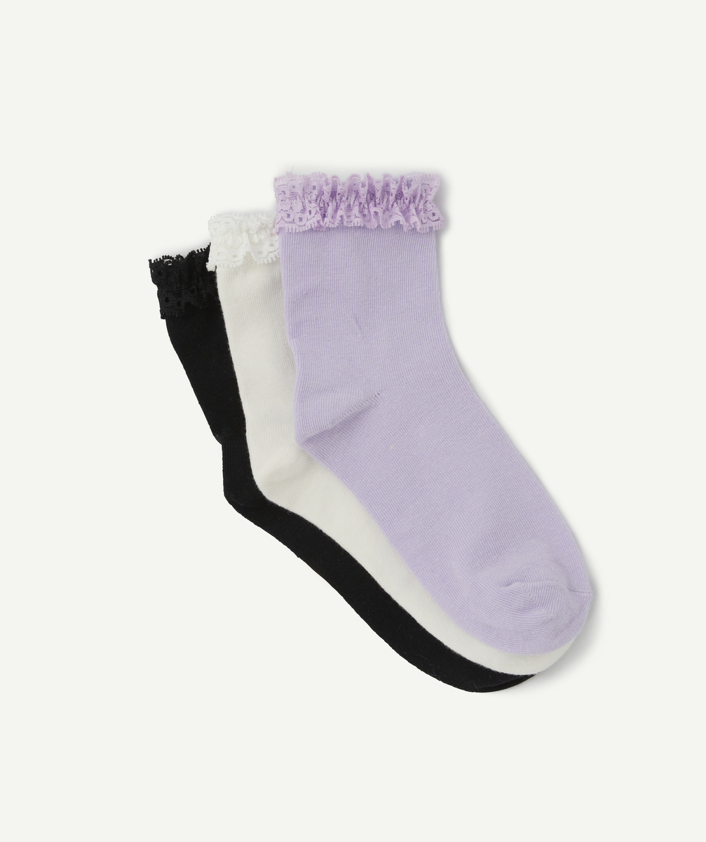 Les 3 paires de chaussettes unies et colorées - 39-41