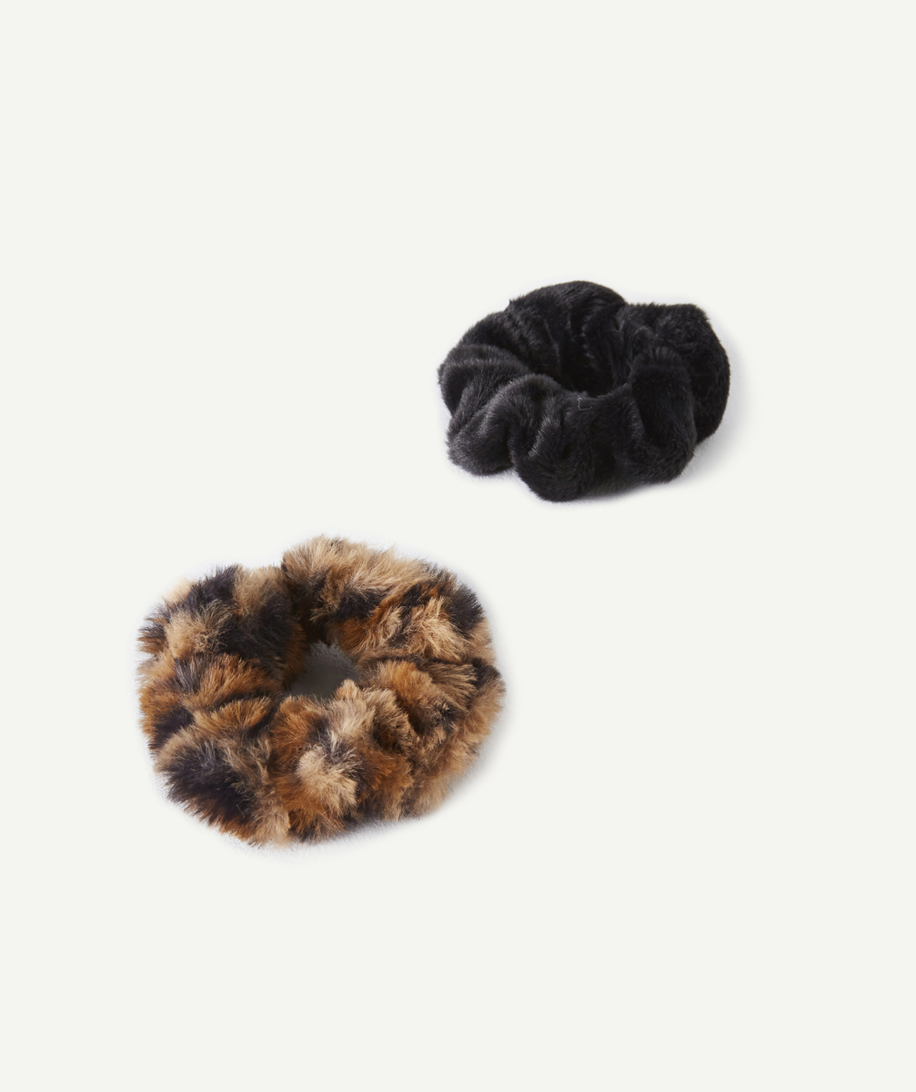 Lot de 2 chouchous fille en imitation fourrure - TU