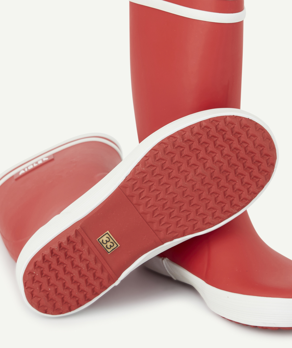Les bottes en caoutchouc rouge mixte lollypop - 33
