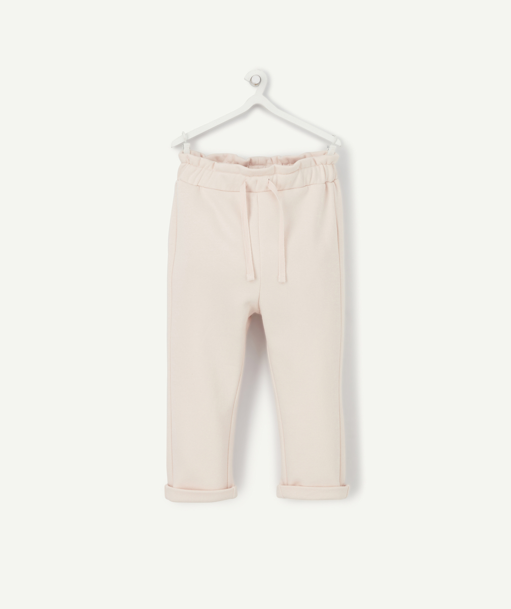 Jogging bébé fille en fibres recyclées rose - 9 M