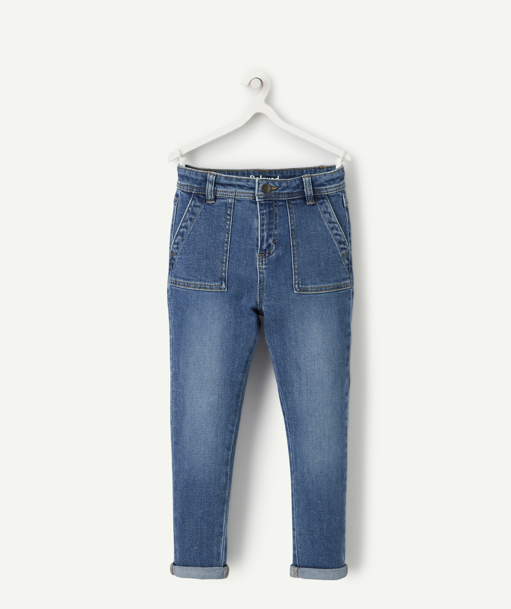 Jean relaxed garçon en denim less water - 3 A
