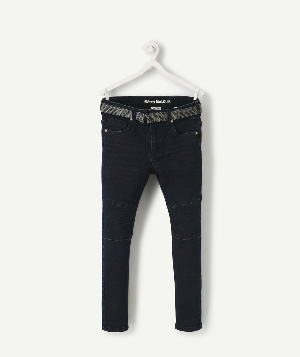 louis le jean skinny marine avec ceinture taille + - 12+
