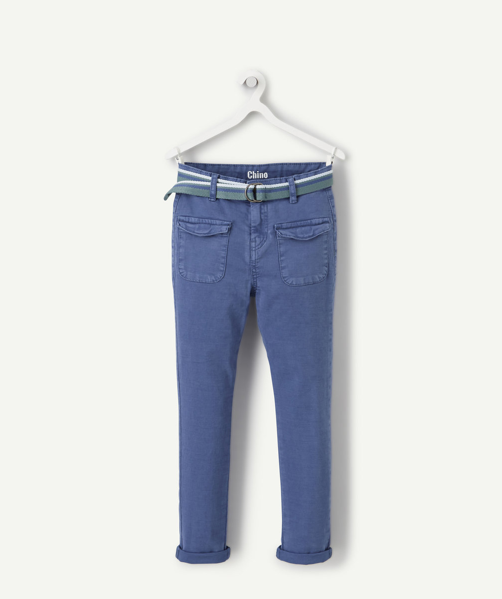 Pantalon chino garçon à poches avec ceinture - 14 A