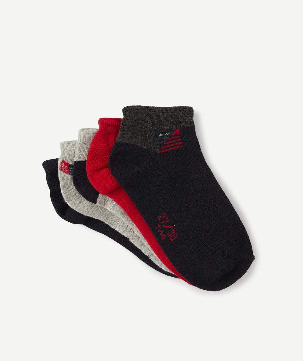 Les 5 paires de chaussettes unies et à motifs - 35-37