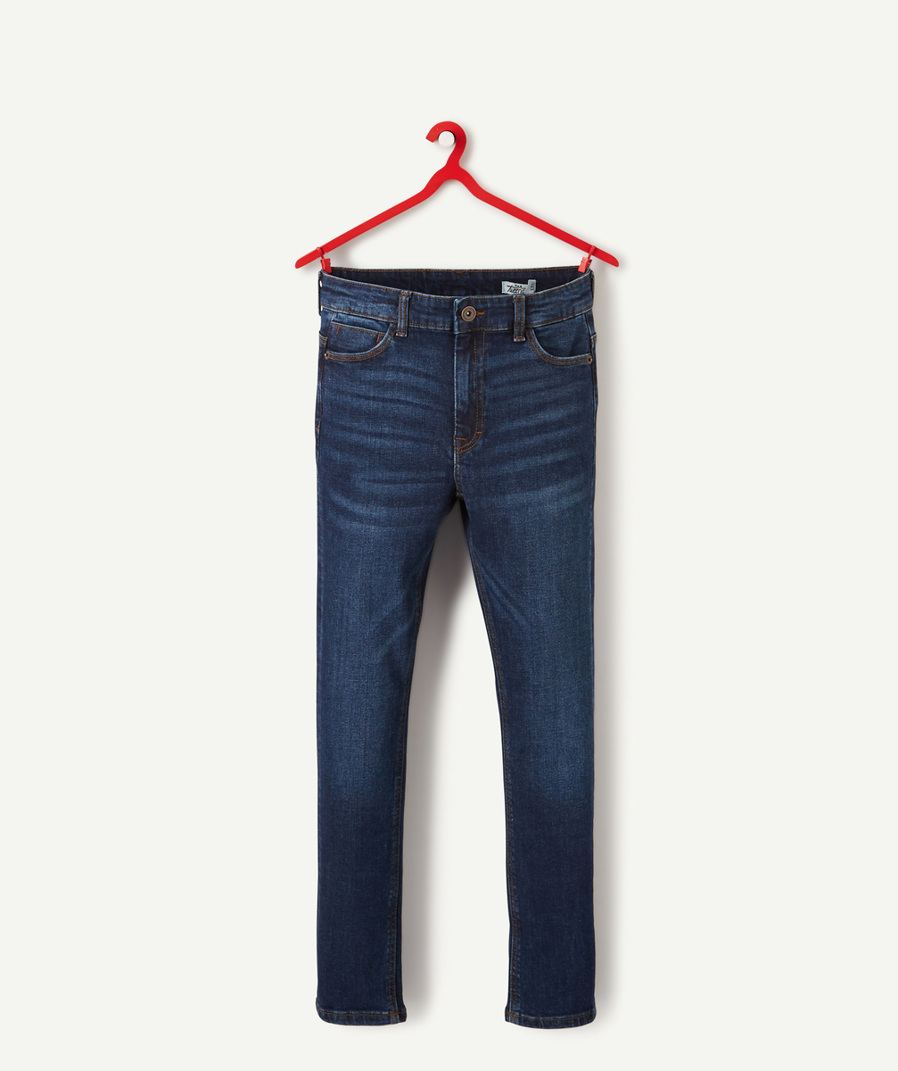 Le jean slim bleu délavé less water - XS