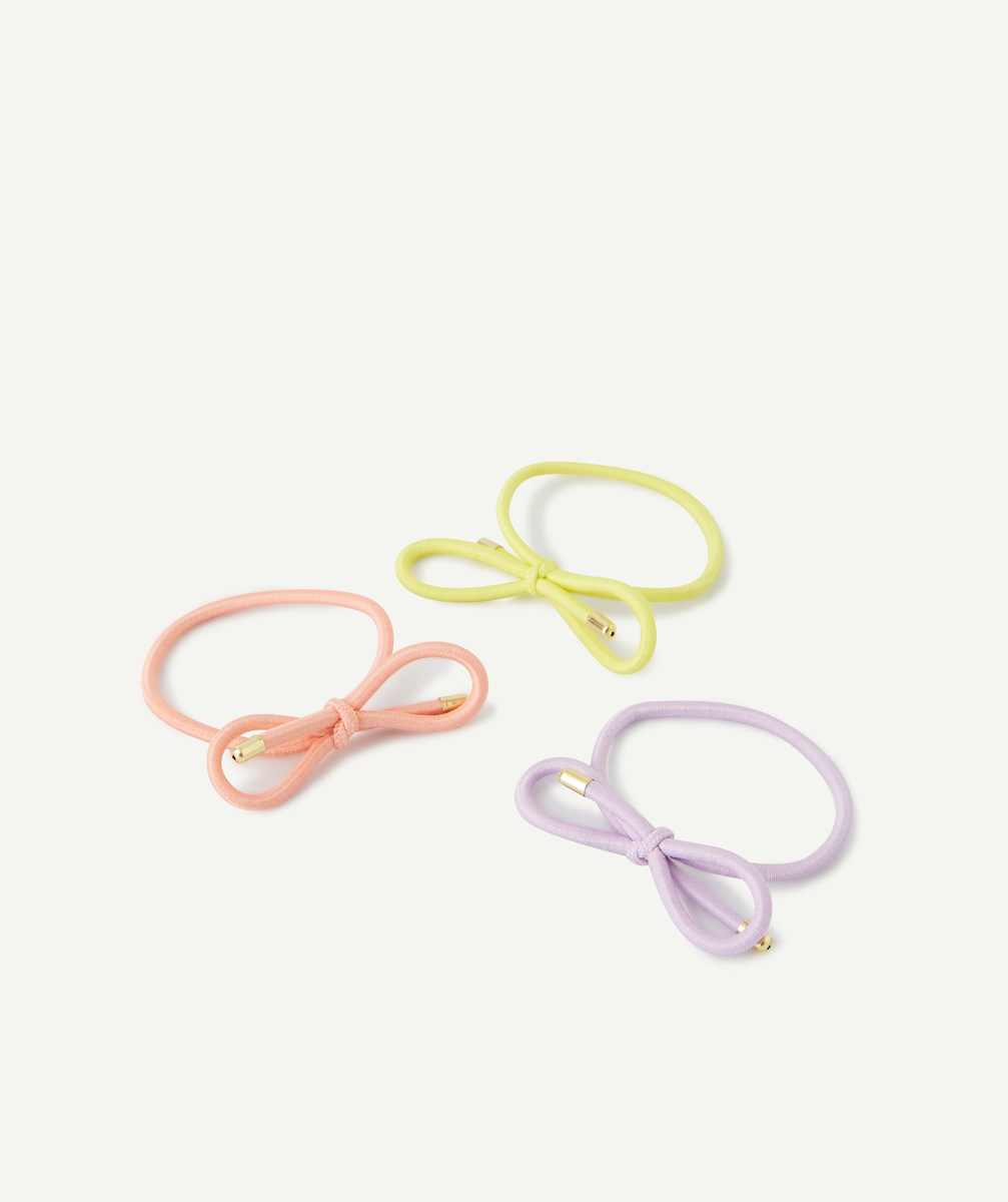 Le lot de 3 élastiques colorés avec noeuds - TU