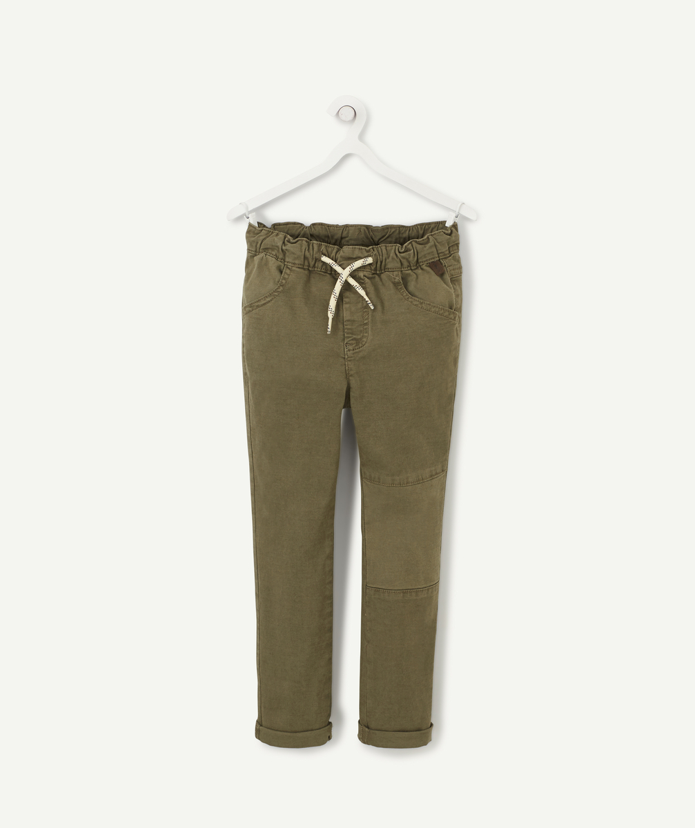 Pantalon garçon en coton slim et kaki - 9 A