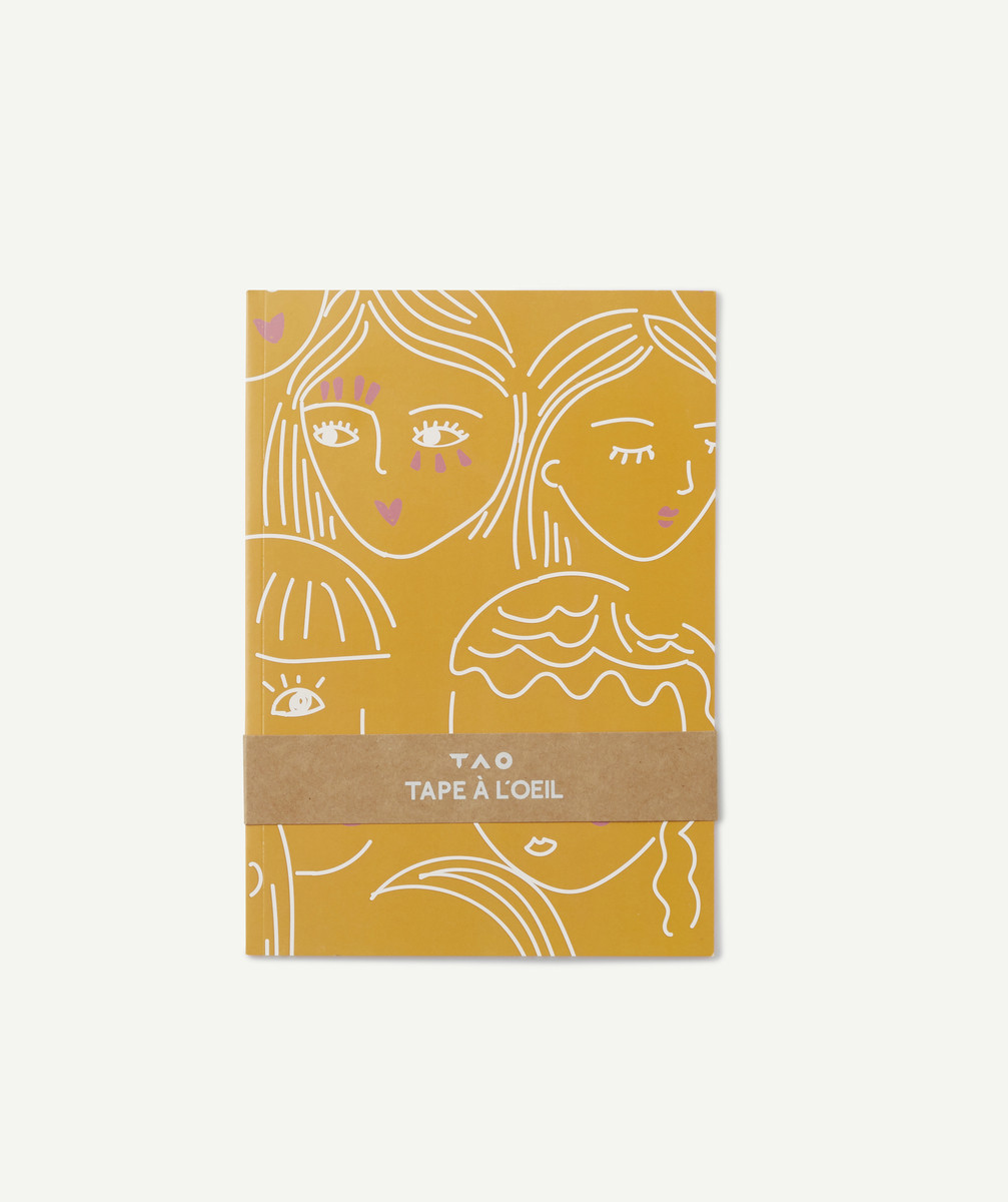 Le cahier jaune avec visage à lignes - TU