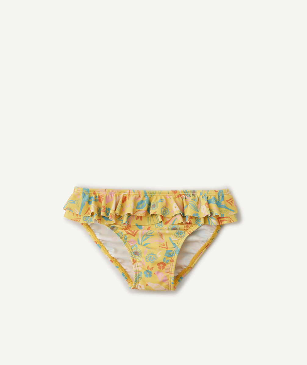 La culotte de bain jaune en fibres recyclées imprimée fleurie - 23 M