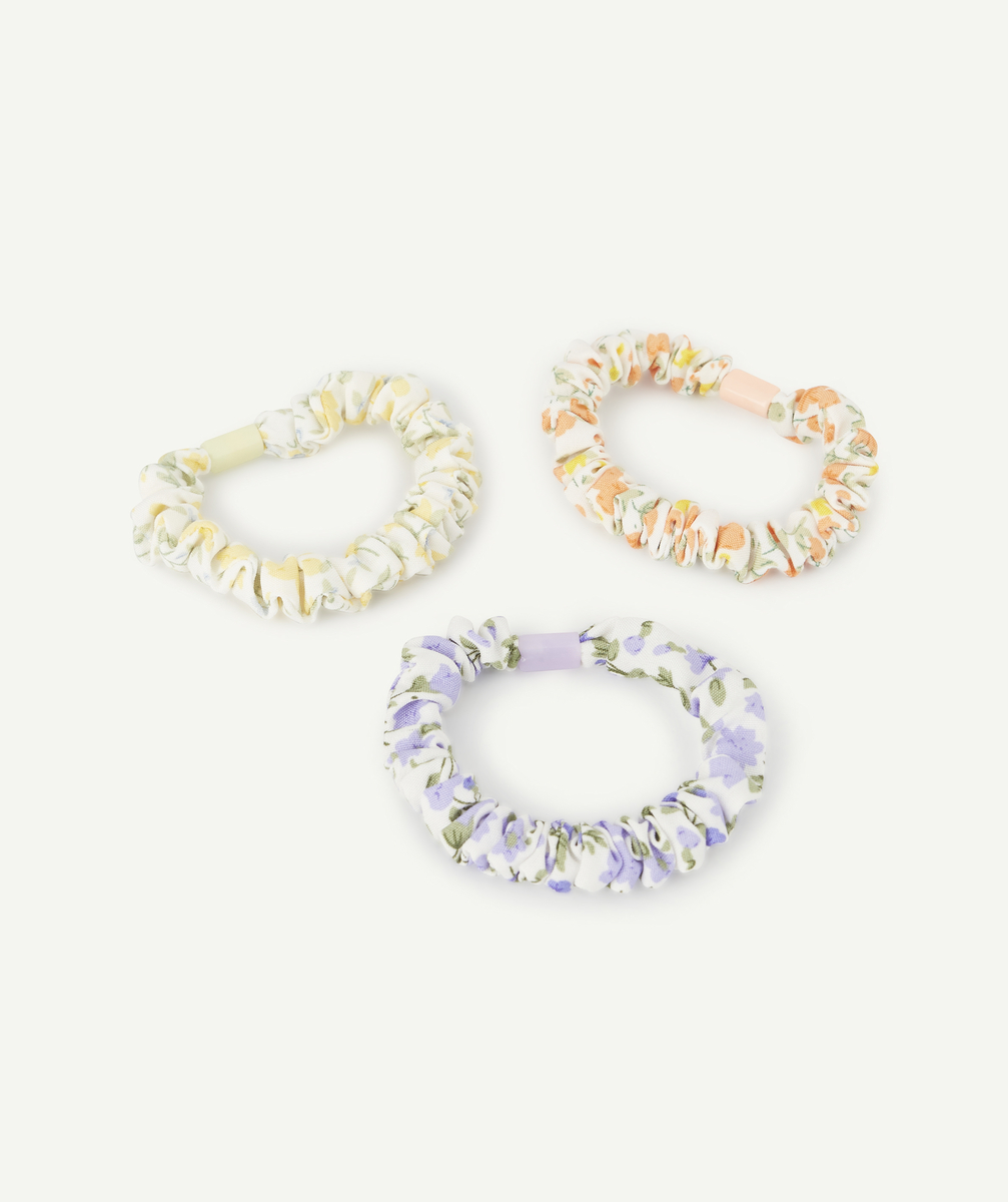 Lot de 3 chouchous fleuris bébé fille - TU